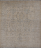 Ivory Turkish Oushak Hand Knotted Wool Rug - 8' 1" X 9' 7"