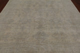 Ivory Turkish Oushak Hand Knotted Wool Rug - 8' 1" X 9' 7"