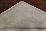 Ivory Turkish Oushak Hand Knotted Wool Rug - 7' 11" X 9' 6"