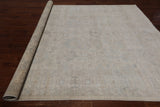 Ivory Turkish Oushak Hand Knotted Wool Rug - 7' 11" X 9' 6"
