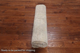 Ivory Turkish Oushak Hand Knotted Wool Rug - 7' 11" X 9' 6"