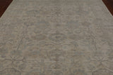 Ivory Turkish Oushak Hand Knotted Wool Rug - 7' 11" X 9' 6"