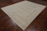Ivory Turkish Oushak Hand Knotted Wool Rug - 7' 11" X 9' 6"