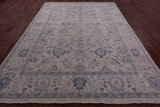 Ivory Turkish Oushak Handmade Wool Rug - 8' 9" X 11' 5" - Golden Nile