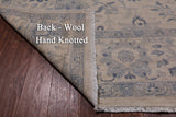 Ivory Turkish Oushak Handmade Wool Rug - 8' 9" X 11' 5"