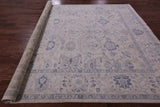Ivory Turkish Oushak Handmade Wool Rug - 8' 9" X 11' 5" - Golden Nile
