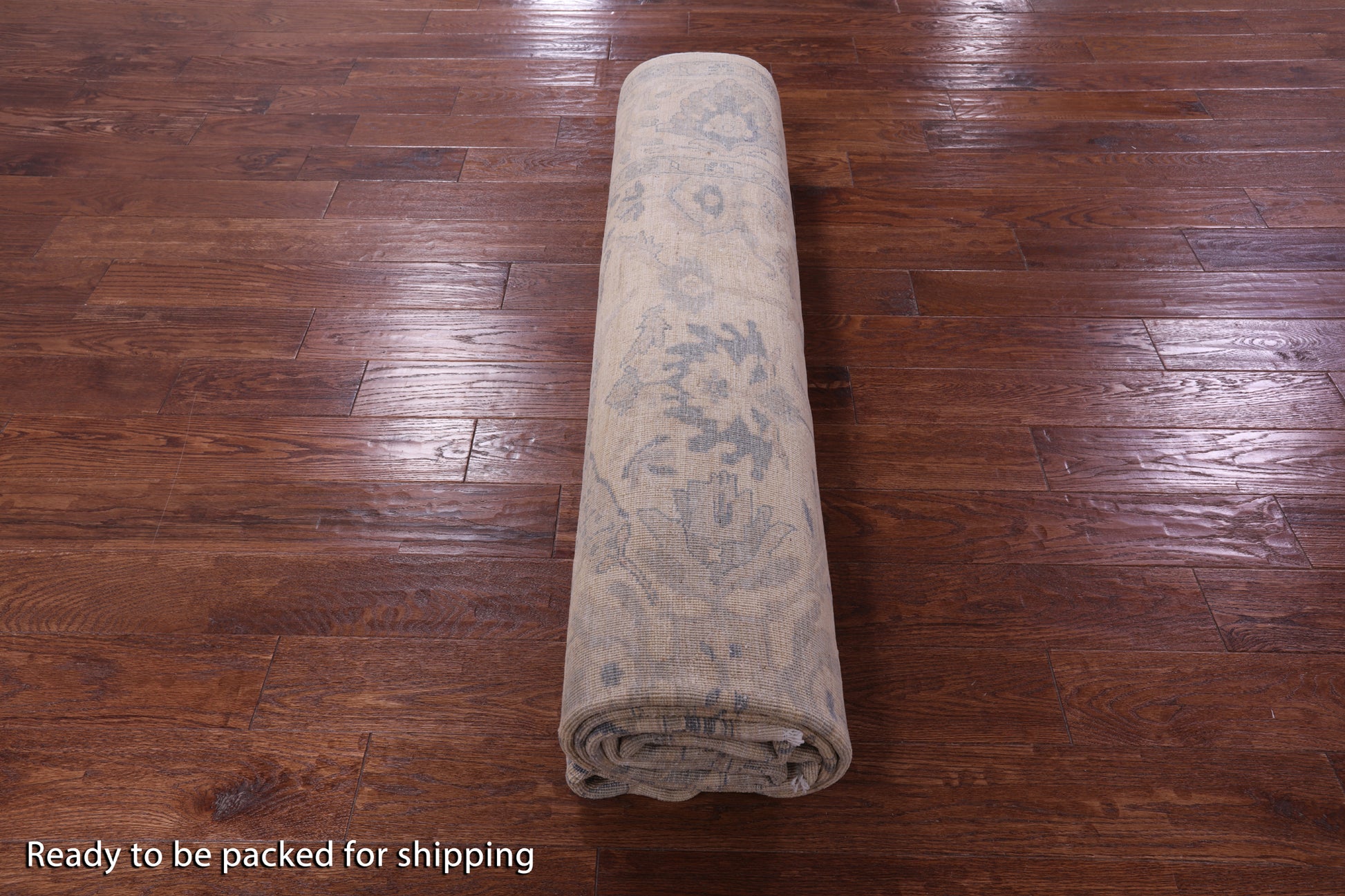 Ivory Turkish Oushak Handmade Wool Rug - 8' 9" X 11' 5" - Golden Nile