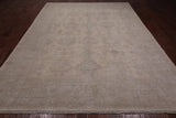 Ivory Turkish Oushak Hand Knotted Wool Rug - 8' 10" X 11' 7"