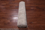 Ivory Turkish Oushak Hand Knotted Wool Rug - 8' 10" X 11' 7"