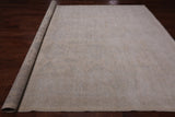Ivory Turkish Oushak Hand Knotted Wool Rug - 8' 10" X 11' 7"