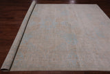 Ivory Turkish Oushak Hand Knotted Wool Rug - 8' 7" X 11' 9"
