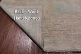 Ivory Turkish Oushak Hand Knotted Wool Rug - 8' 7" X 11' 9"