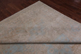 Ivory Turkish Oushak Hand Knotted Wool Rug - 8' 7" X 11' 9"