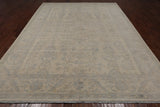 Ivory Turkish Oushak Hand Knotted Wool Rug - 9' 0" X 11' 9"