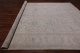 Ivory Turkish Oushak Hand Knotted Wool Rug - 9' 7" X 13' 4"