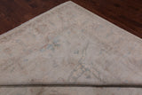 Ivory Turkish Oushak Hand Knotted Wool Rug - 9' 7" X 13' 4"