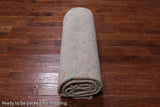 Ivory Turkish Oushak Hand Knotted Wool Rug - 9' 6" X 13' 7"