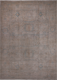 Ivory Turkish Oushak Hand Knotted Wool Rug - 9' 6" X 13' 7"