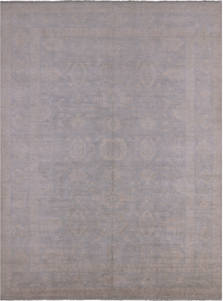 Turkish Oushak Handmade Wool Rug - 10' 0" X 13' 7" - Golden Nile