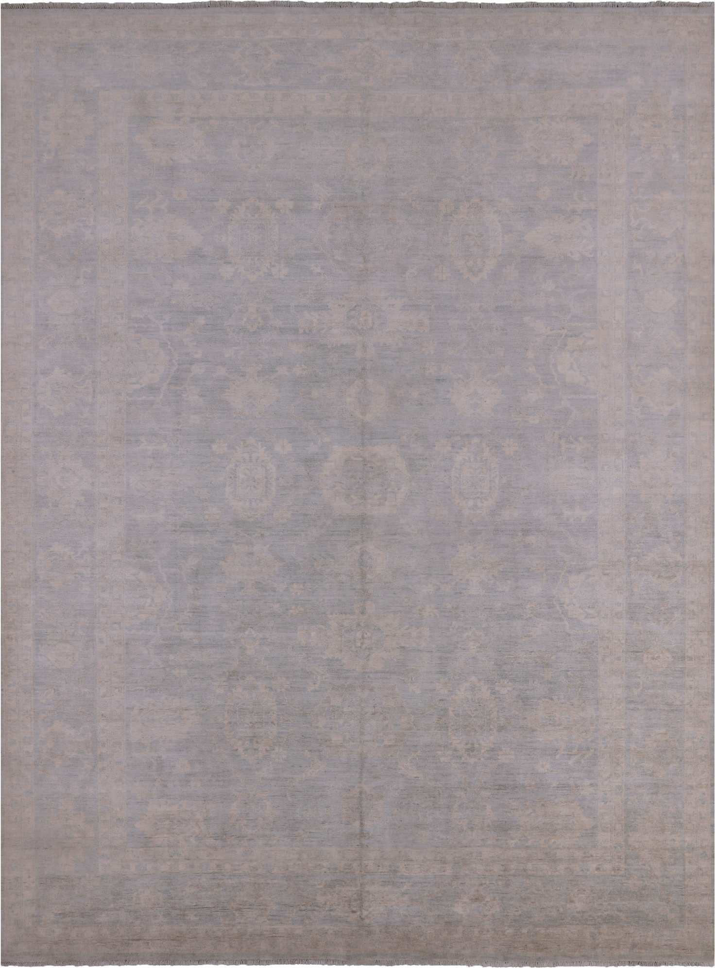 Turkish Oushak Handmade Wool Rug - 10' 0" X 13' 7" - Golden Nile