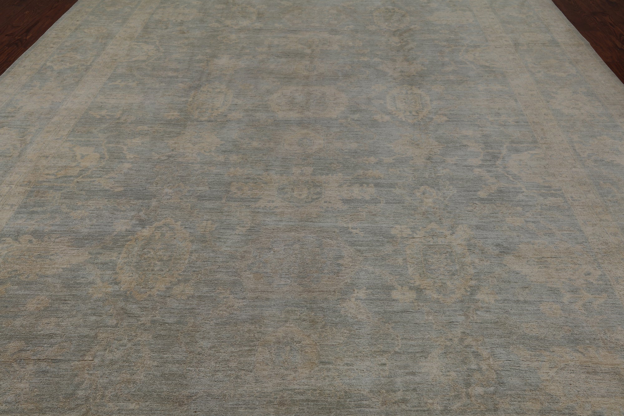 Turkish Oushak Handmade Wool Rug - 10' 0" X 13' 7"