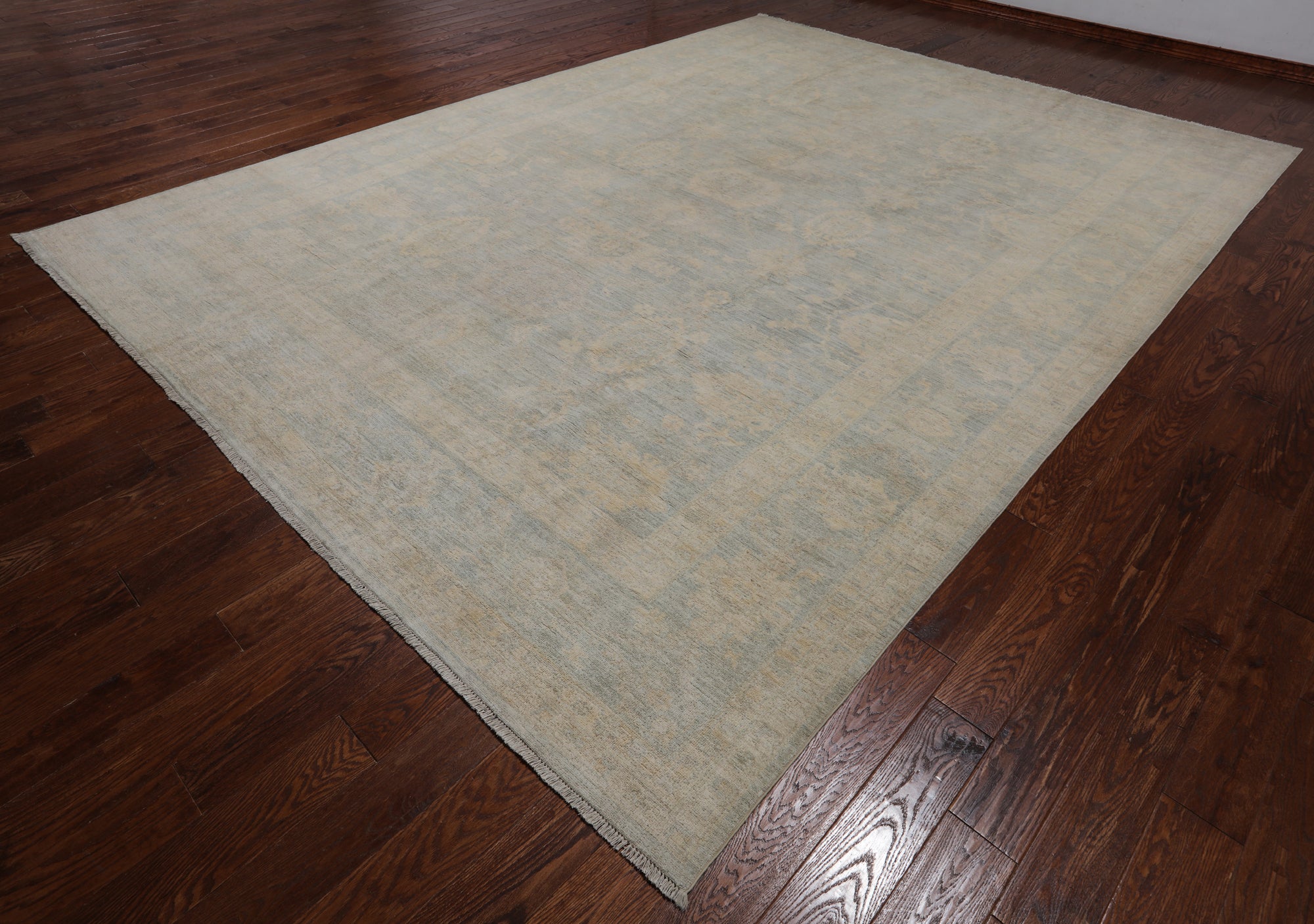 Turkish Oushak Handmade Wool Rug - 10' 0" X 13' 7"