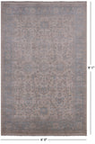 Ivory Turkish Oushak Hand Knotted Wool Rug - 6' 0" X 9' 1" - Golden Nile