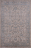 Ivory Turkish Oushak Hand Knotted Wool Rug - 6' 0" X 9' 1" - Golden Nile