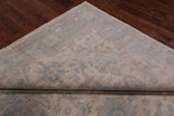 Ivory Turkish Oushak Hand Knotted Wool Rug - 6' 0" X 9' 1"