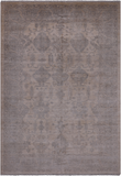 Ivory Turkish Oushak Hand Knotted Wool Rug - 6' 0" X 8' 10"