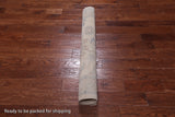 Ivory Turkish Oushak Hand Knotted Wool Rug - 4' 2" X 5' 8"