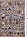 Turkmen Ersari Hand Knotted Wool Rug - 4' 2" X 5' 10" - Golden Nile