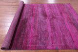 Pink Savannah Grass Hand Knotted Wool & Silk Rug - 6' 2" X 9' 3" - Golden Nile