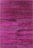 Pink Savannah Grass Hand Knotted Wool & Silk Rug - 6' 2" X 9' 3" - Golden Nile