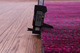 Pink Savannah Grass Hand Knotted Wool & Silk Rug - 6' 2" X 9' 3" - Golden Nile