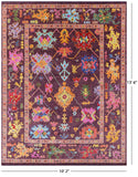Turkish Oushak Hand Knotted Wool Rug - 10' 2" X 13' 6"