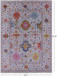 Grey Turkish Oushak Hand Knotted Wool Rug - 10' 2" X 13' 9" - Golden Nile