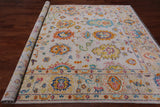 SUPER SALE Ivory Turkish Oushak Hand Knotted Wool Rug - 8' 2" X 10' 0"