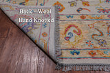 SUPER SALE Ivory Turkish Oushak Hand Knotted Wool Rug - 8' 2" X 10' 0"