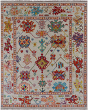 SUPER SALE Turkish Oushak Hand Knotted Wool Rug - 8' 2" X 10' 2"
