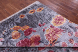 Contemporary Hand Knotted 100% Silk Rug - 8' 11" X 12' 0" - Golden Nile