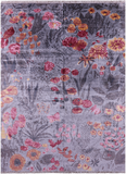 Contemporary Hand Knotted 100% Silk Rug - 8' 11" X 12' 0" - Golden Nile
