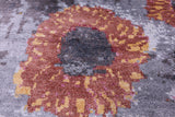 Contemporary Hand Knotted 100% Silk Rug - 8' 11" X 12' 0" - Golden Nile
