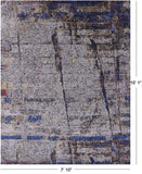 Abstract Contemporary Hand Knotted Wool & Silk Rug - 7' 10" X 10' 1" - Golden Nile