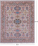 Ivory Turkish Oushak Hand Knotted Wool Rug - 8' 0" X 9' 10" - Golden Nile