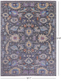 Grey Turkish Oushak Hand Knotted Wool Rug - 10' 1" X 13' 9" - Golden Nile