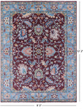 Turkish Oushak Hand Knotted Wool Rug - 9' 3" X 12' 2" - Golden Nile