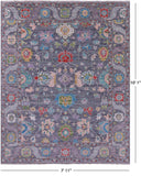 Grey Turkish Oushak Hand Knotted Wool Rug - 7' 11" X 10' 1" - Golden Nile