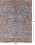 Grey Turkish Oushak Handmade Wool Rug - 9' 3" X 12' 3" - Golden Nile
