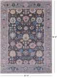 Grey Turkish Oushak Handmade Wool Rug - 9' 11" X 14' 2" - Golden Nile